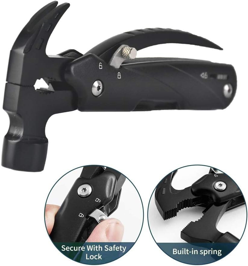 POELAND HAMMER 12-IN-1 MULTI-TOOL FOR CAMPING,HUNTING,HIKING,FISHING