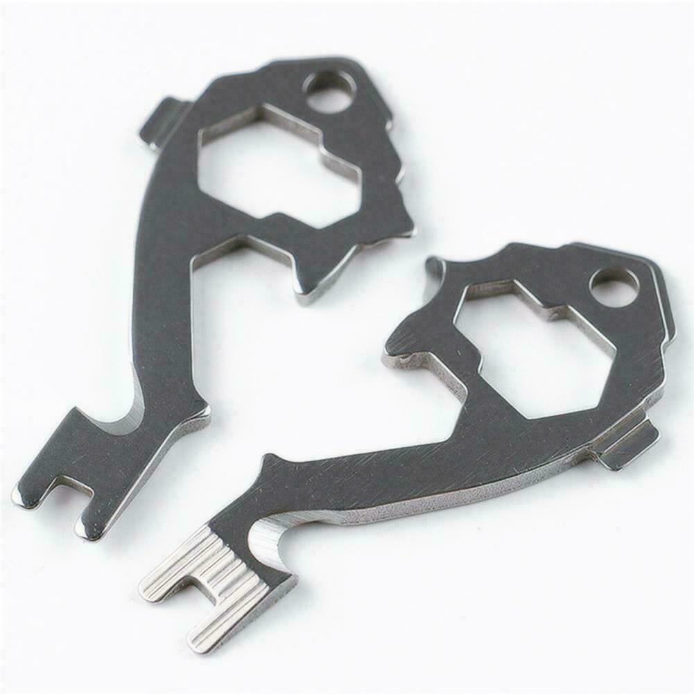 20 In 1 Outdoor Survival EDC Multi-Tool Gear Carabiner Keychain Bottle OpenerS