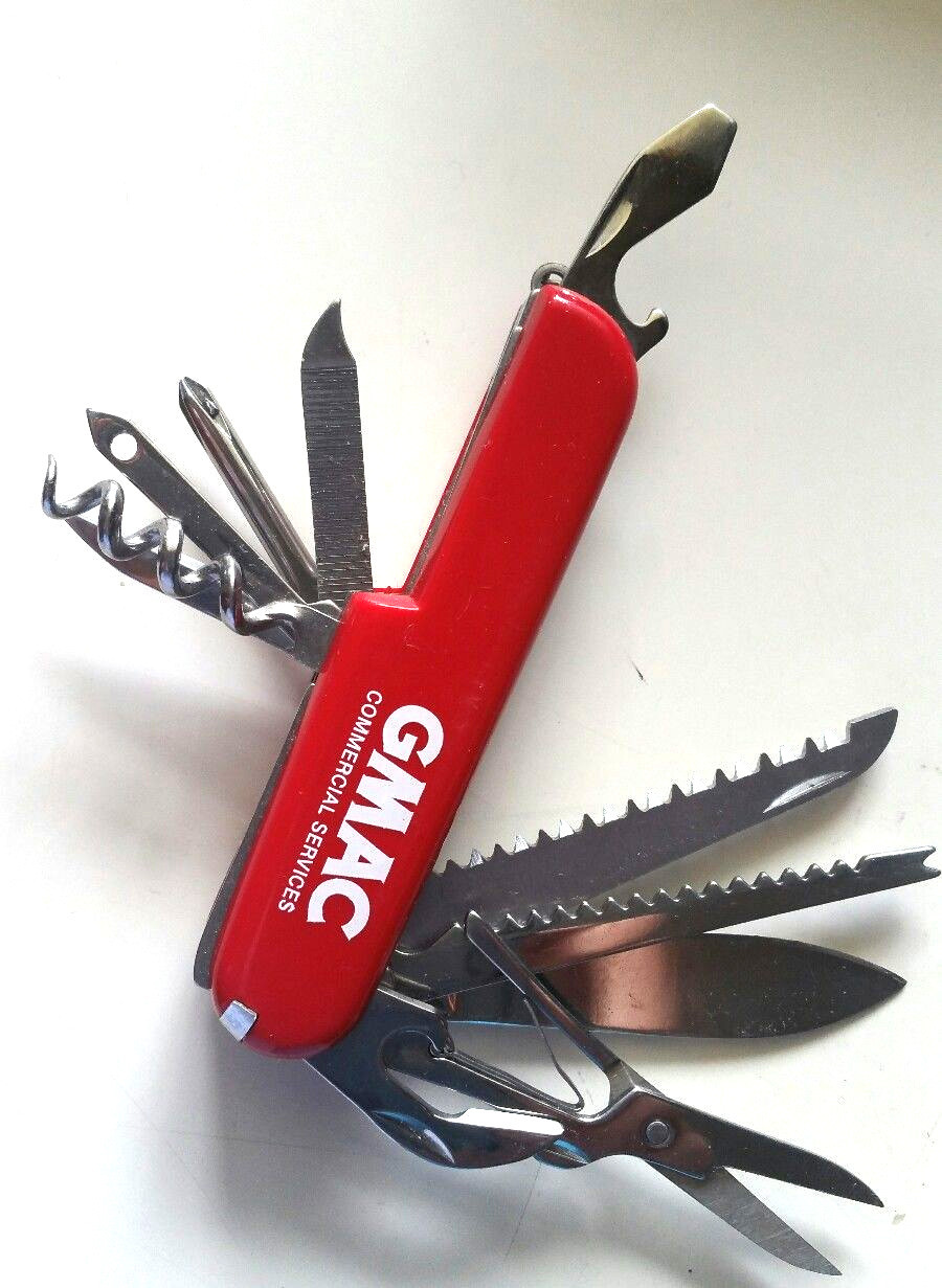 NEW BARLOW STAINLESS STEEL 13 TOOL FOLDING CAMPING SURVIVAL POCKET KNIFE