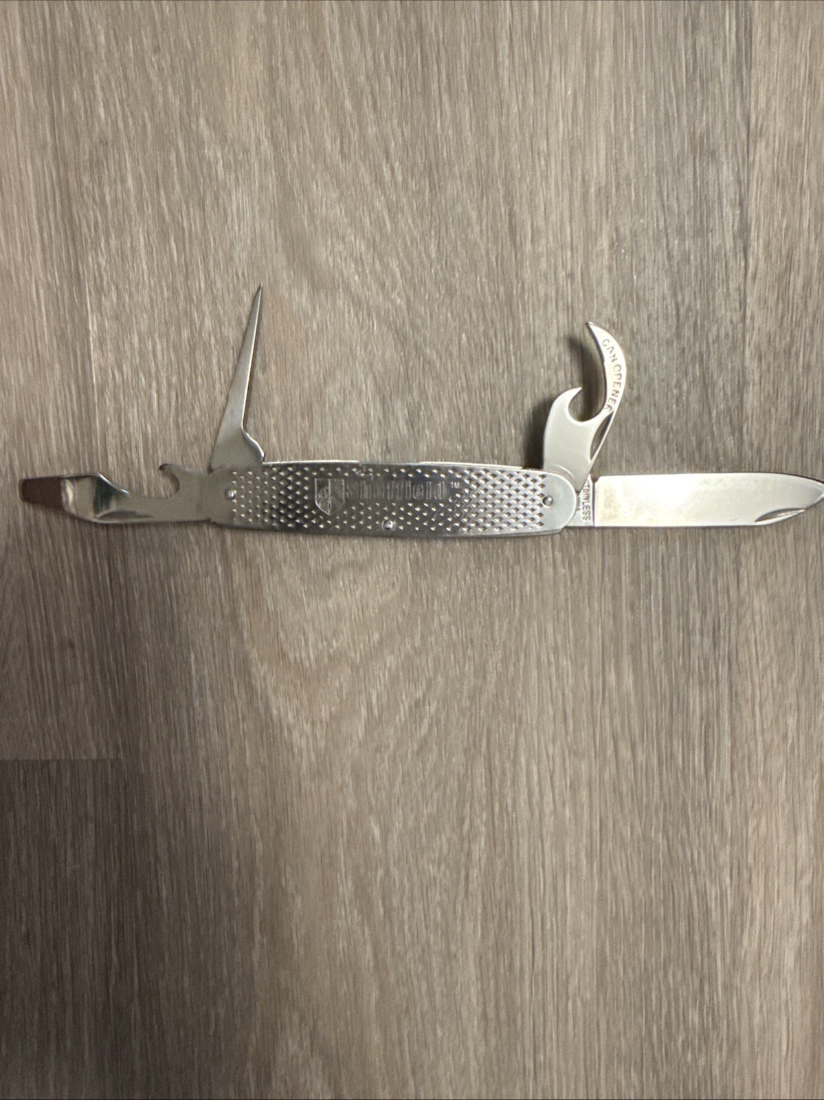 Sheffield Steel Stainless Steel Multi-tool Folding pocket knife Vintage