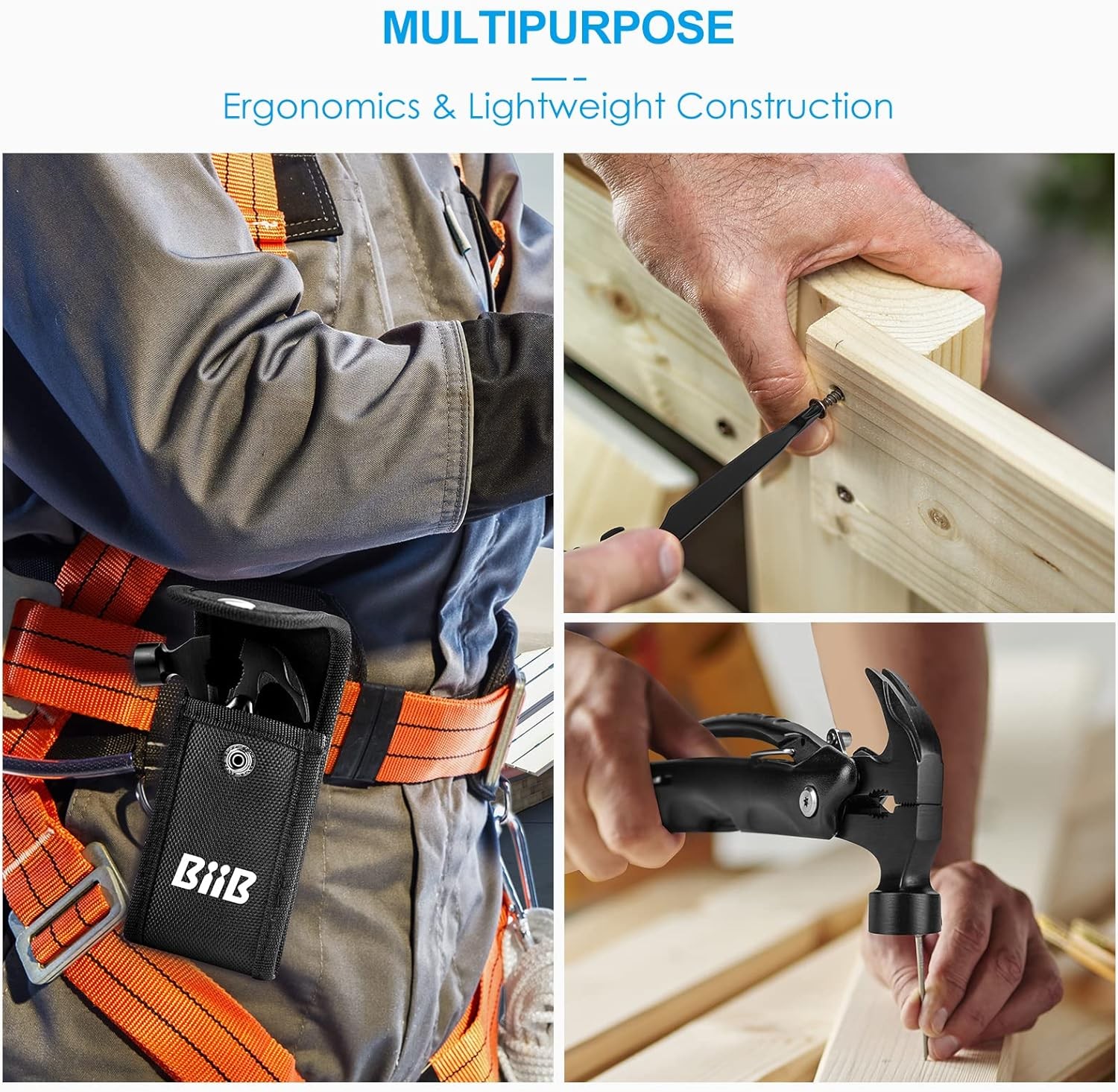 Gifts for Men, 12 in 1 Hammer Multitool, Fathers Day Mens Gifts for Husband Dad,