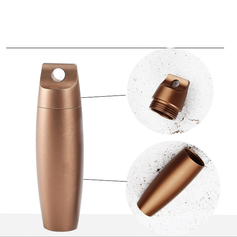 EDC Pocket Aluminium Alloy Outdoor Survival Waterproof Box Travel Keychain Tank