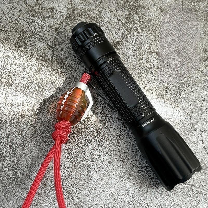 Titanium Ultem PEI Knife Lanyard Bead Paracord Pendant EDC Keychain Charm DIY