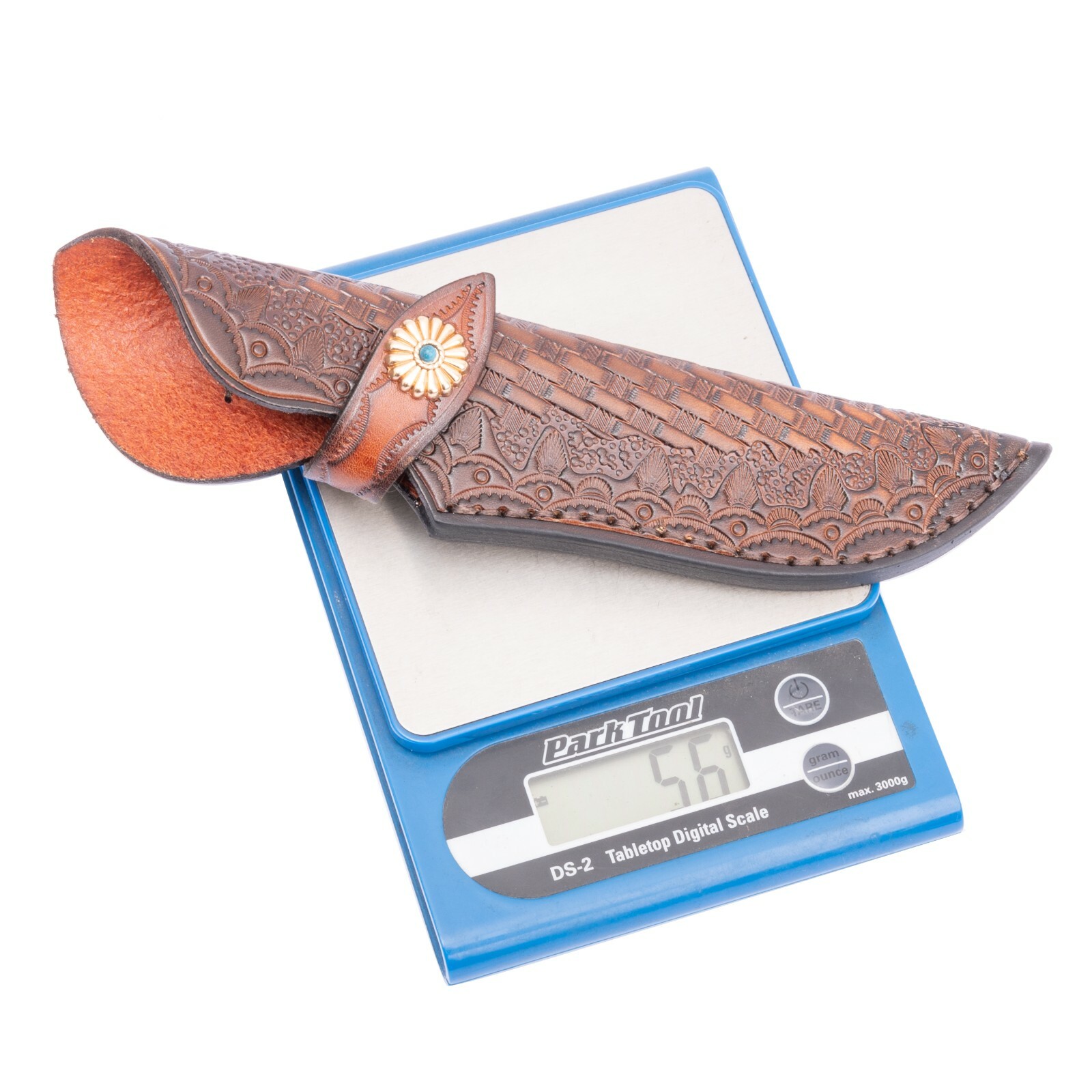Knife Sheath Hand Made Leather with Fixed Blade Knife