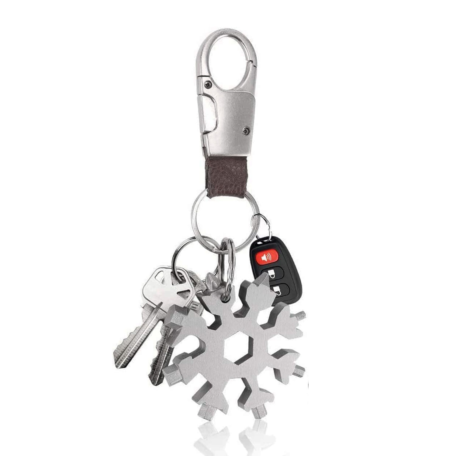 4 Colors 18-in-1 Snowflake Multi-Tool Carbon Steel Multitool Screwdriver Opener