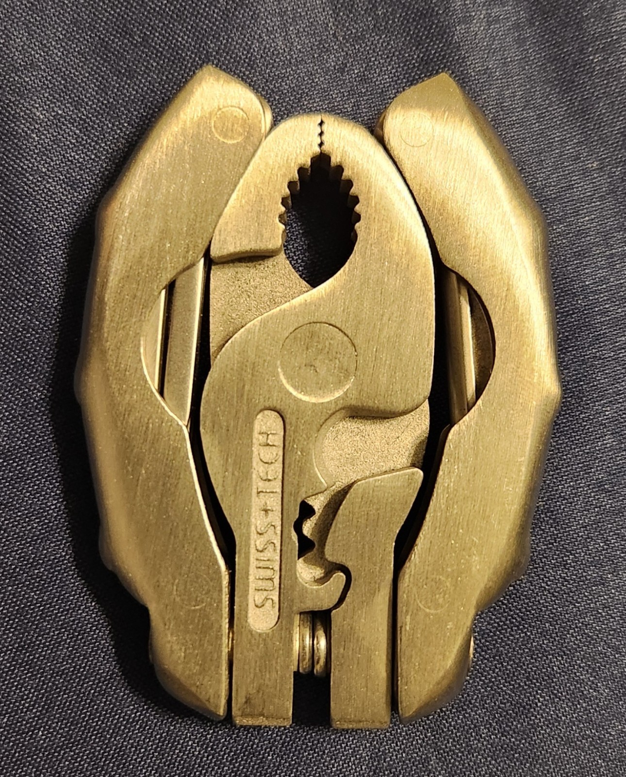 SWISS+TECH ST50016 Polished Stainless Steel 9-in-1 Micro Pocket Multitool