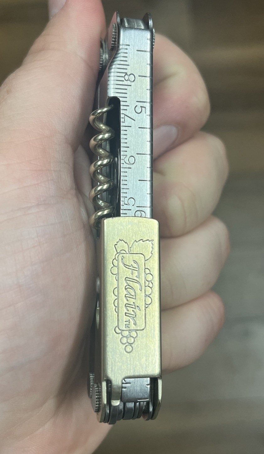 Leatherman Flair Multi Tool Folding Knife Corkscrew Rare 1999 Retired