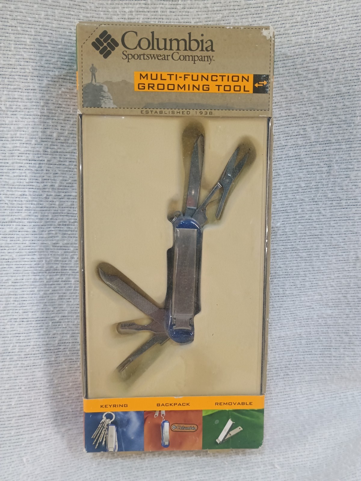 Columbia Sportswear Multi-Function Grooming Tool Blue NIB Factory Sealed…