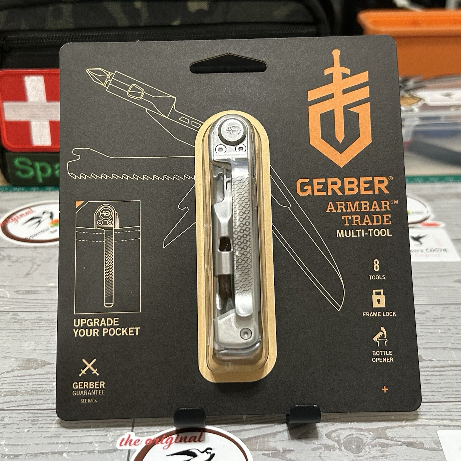 Gerber Armbar Trade Multi-Tool 2.5″ Stainless Steel Blade 8 Functions ( Silver )