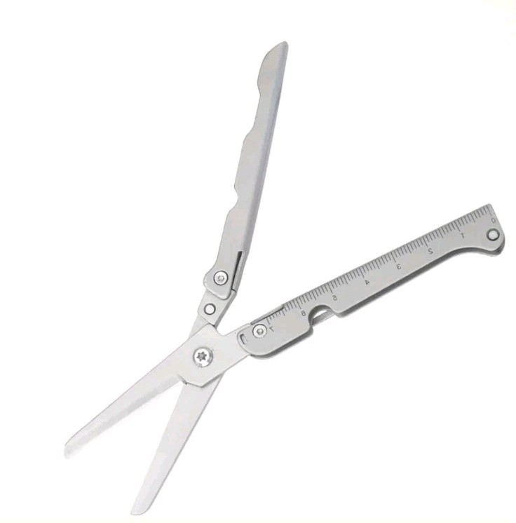 Compact Multi Tool Folding Stainless Steel Scissors For Bug Out Bags EDC