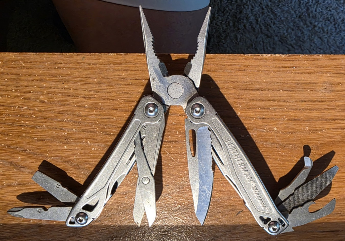 Leatherman Wingman Stainless Steel Silver Multi Tool Pliers,Scissors,Combo Blade