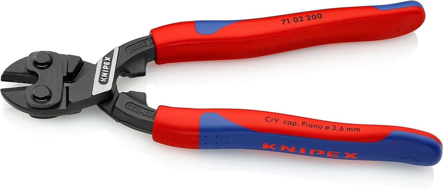 Knipex 71 02 200 Compact Bolt Cutters CoBolt 7,87 with soft handle