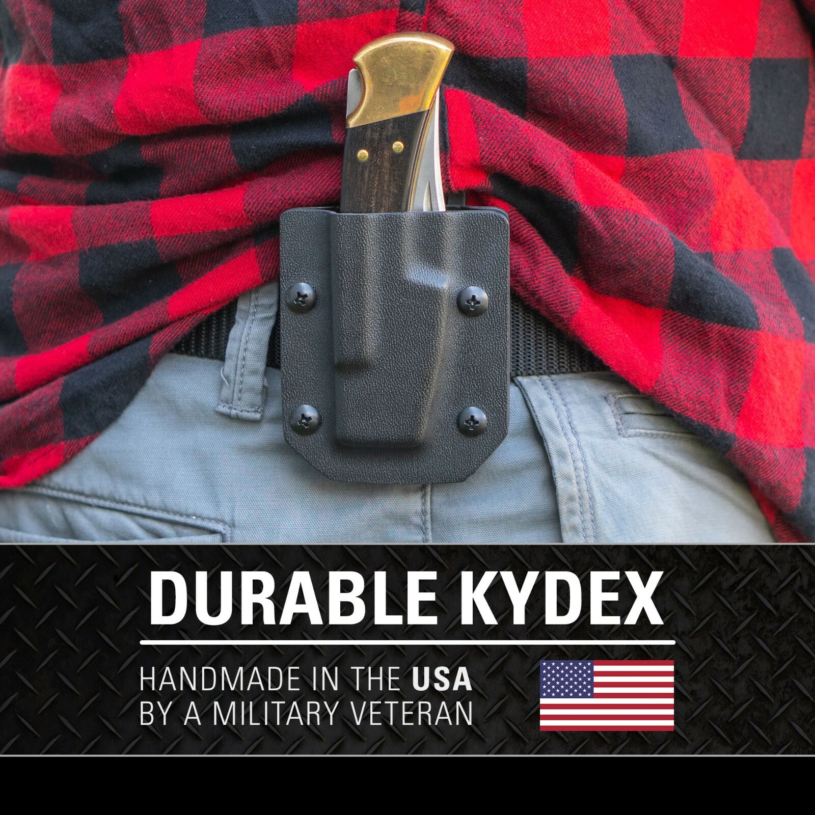 Clip & Carry Kydex Sheath for the Buck 110/112 Folding Knife – USA Made
