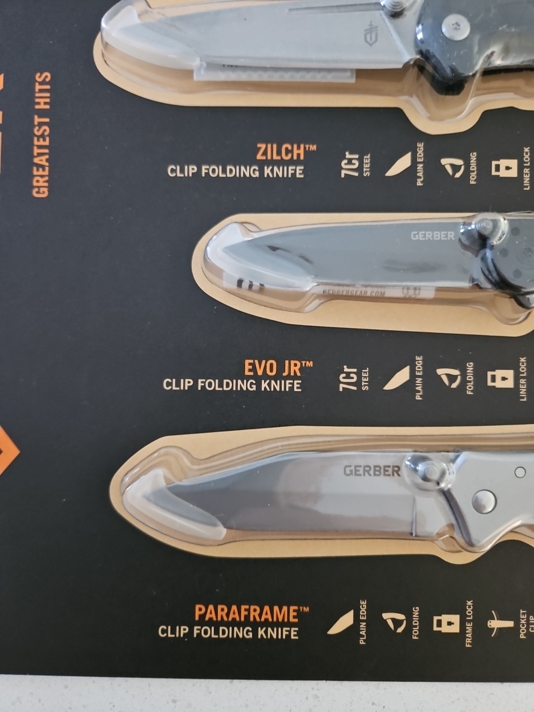 Gerber Clip Folding Knives 3PC Set .. Brand New Sealed