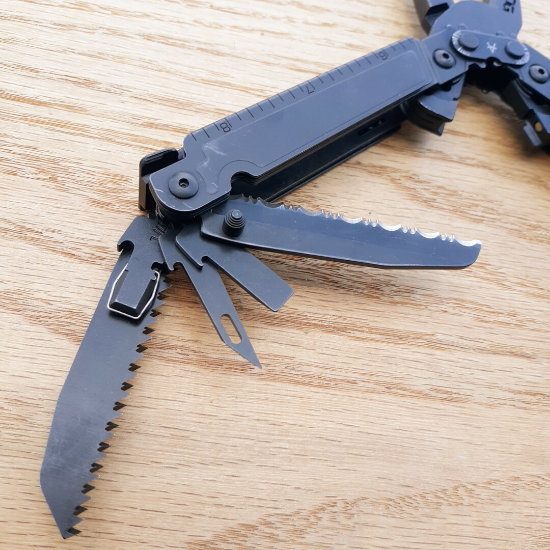 SOG PowerAccess Assist Black Awl Openers Drivers Blades Wire Cutter / Crimper