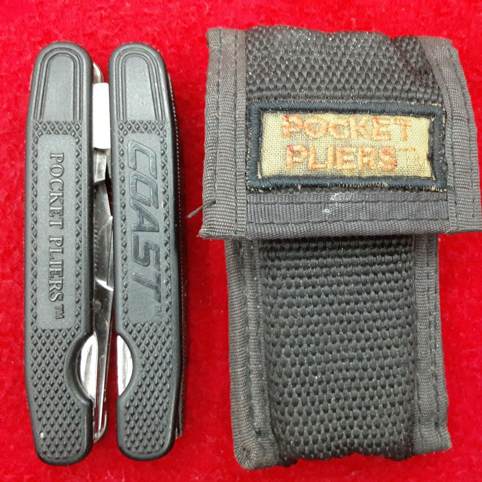 Vintage Coast Cutlery ” Pocket Pliers ” Multitool w/ Case 12 in 1 w2