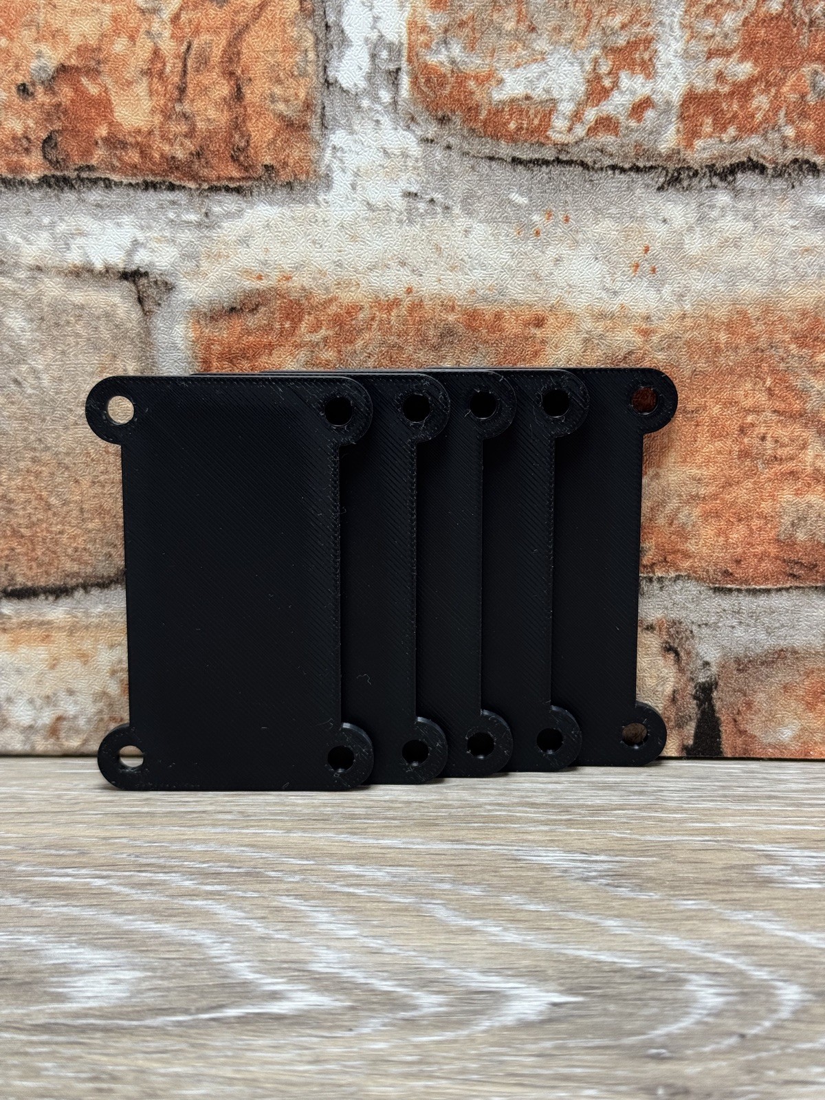 Black EDC Duct Tape Card 5-Pack – Discreet Reusable 2in Holders USA Made Gift CO