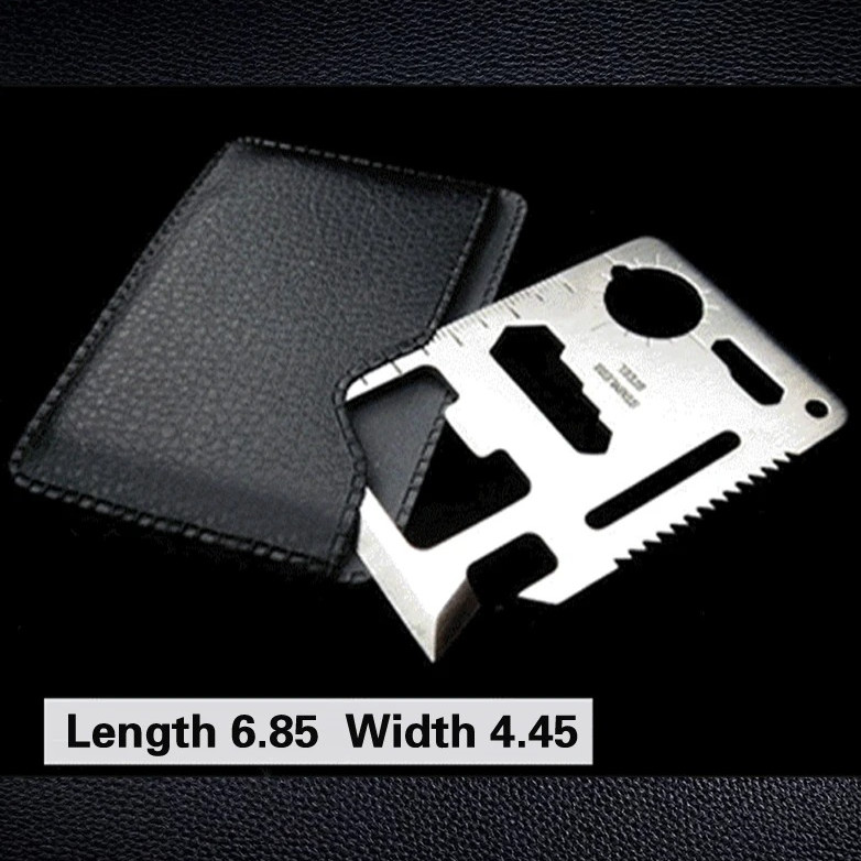 1pc Multifunction Credit Card Tool EDC Survival Wallet Gadget Opener – NEW