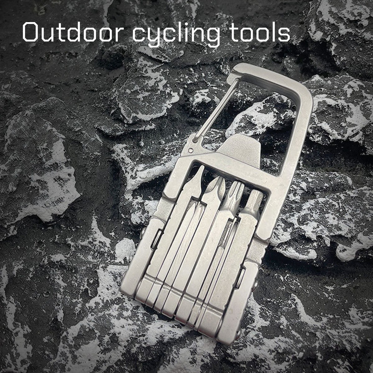 13-in-1 Multitool Keychain, Stainless Steel EDC Pocket Tool with Screwdrivers