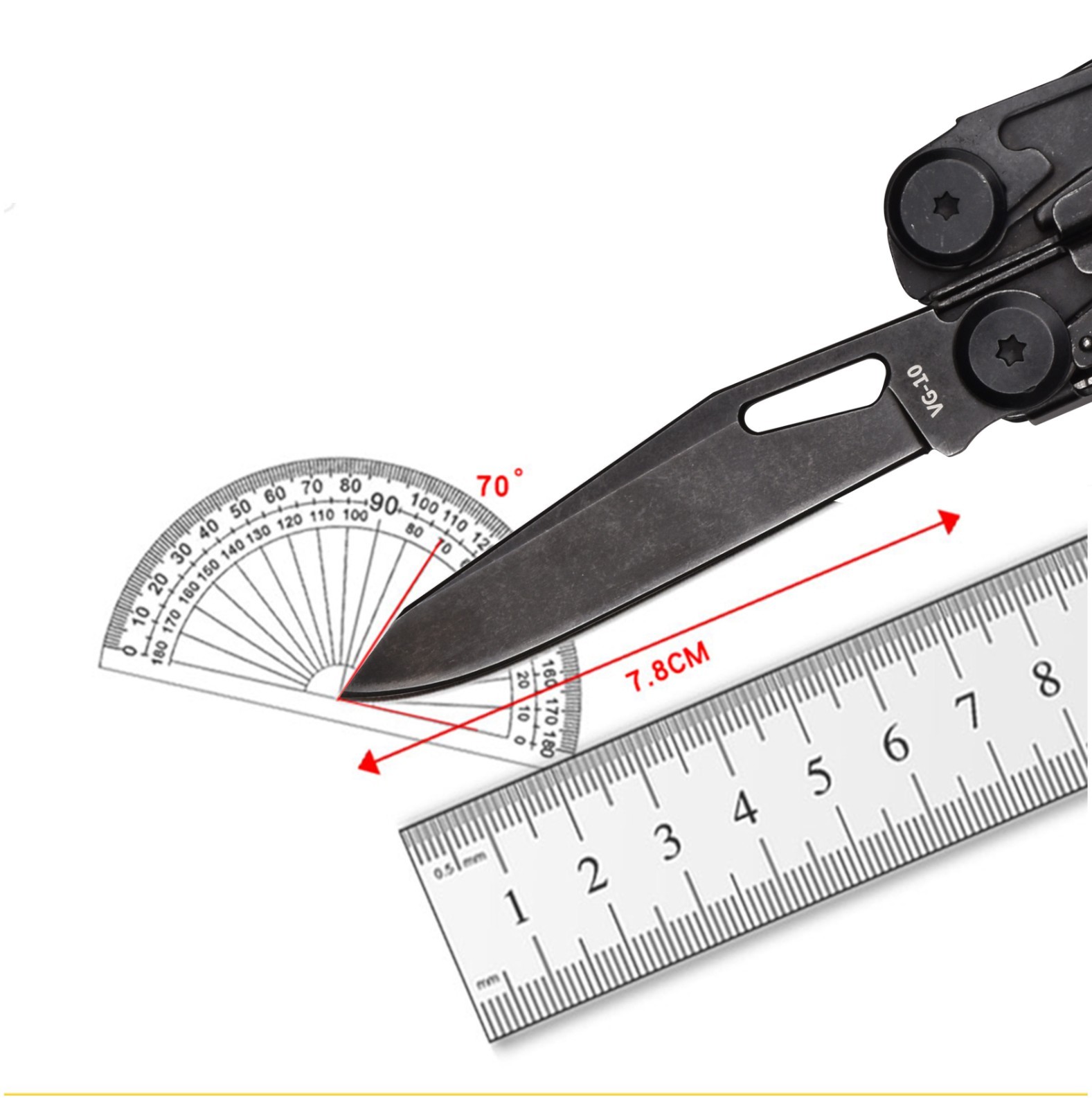 SQT Folding Multi Tool Pliers EDC Pocket Repair Tool Outdoor Emergency Gear