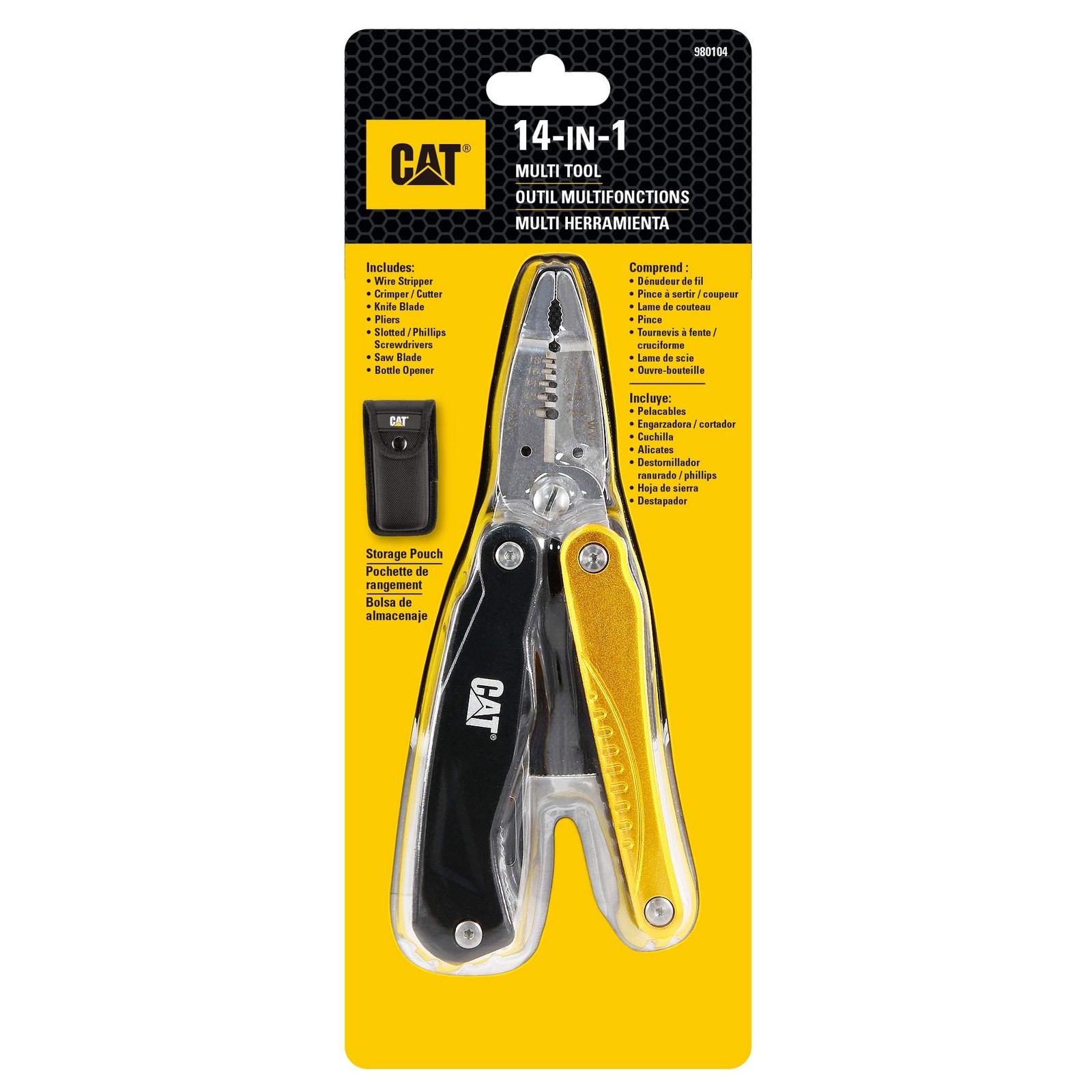 CAT 14-in-1 Multitool Pliers, Wire Stripper, Multi Purpose Electricians Plier…