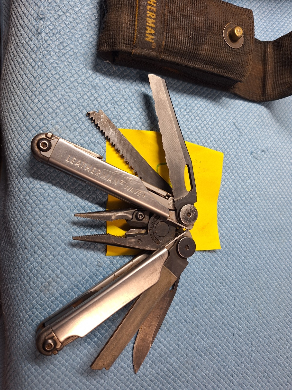 1 Leatherman Wave+ Multi Tool W/ Sheath FISHING Camping LOC C05