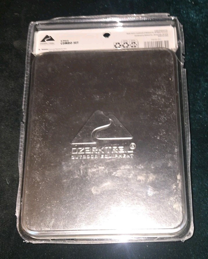 OZARK TRAIL 4 PIECE COMBO SET Trees TIN MONEY CLIP & PEN NIB