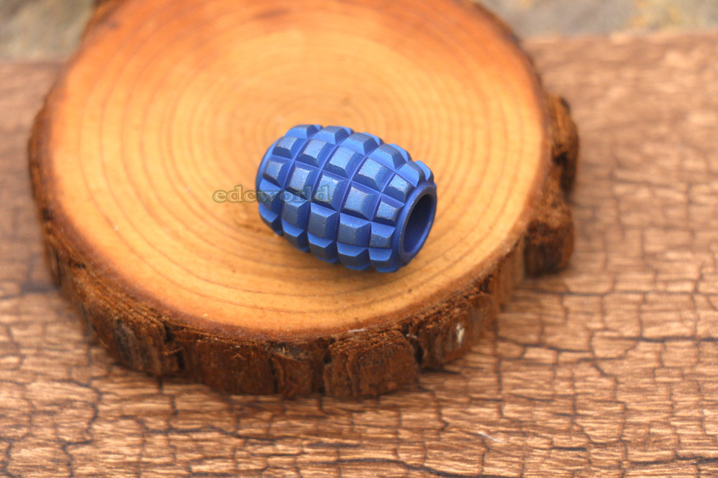 Titanium TC4 Parachute Cord Tool Lanyard DIY Bead Key Chain Pendant DZ-BBT EDC