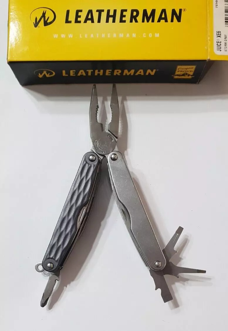 🔥 Leatherman Juice XE6 Storm Gray Collectable Retired Rare 18 Tools New in Box