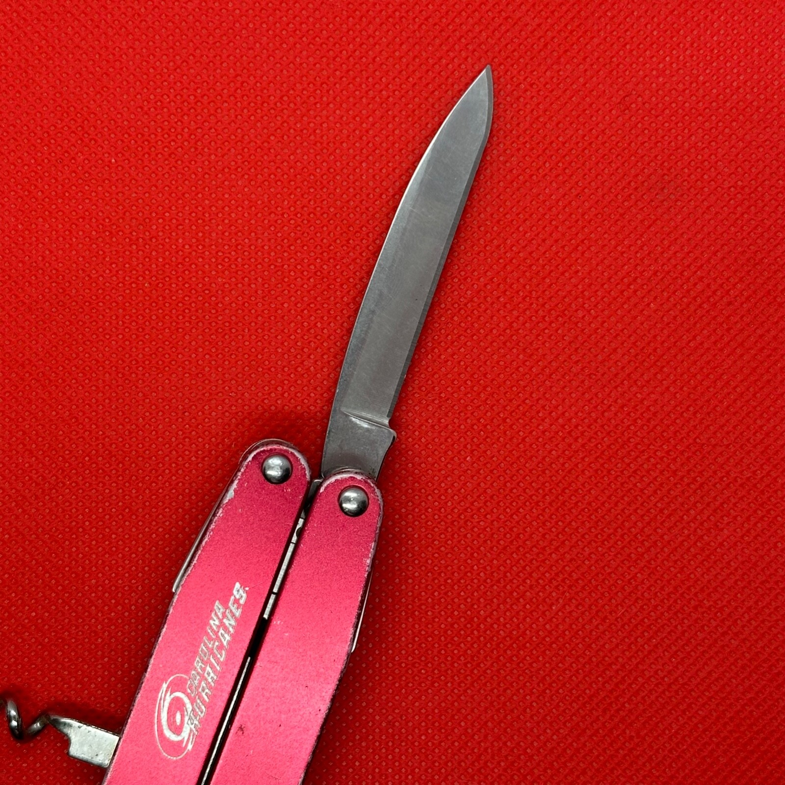 Retired Gen 1 Red “Carolina Hurricanes” Leatherman Juice C2 Multitool. **READ**
