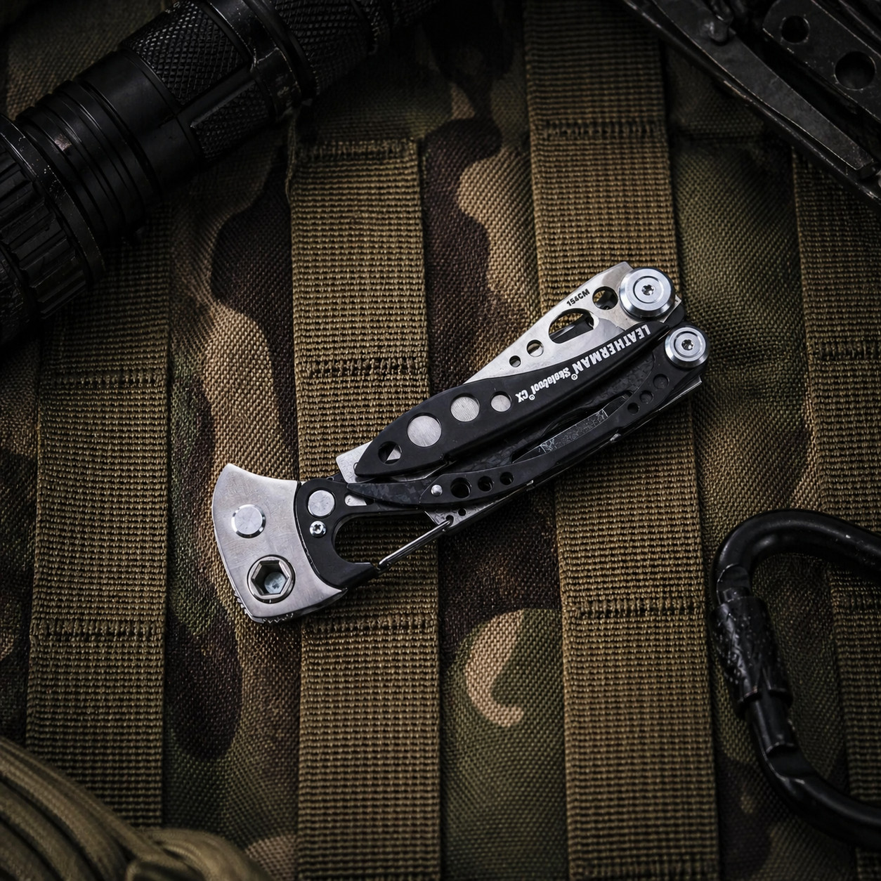 Ratchet Hammer Mod Attachment For Leatherman Skeletool 36T Stainless Steel EDC
