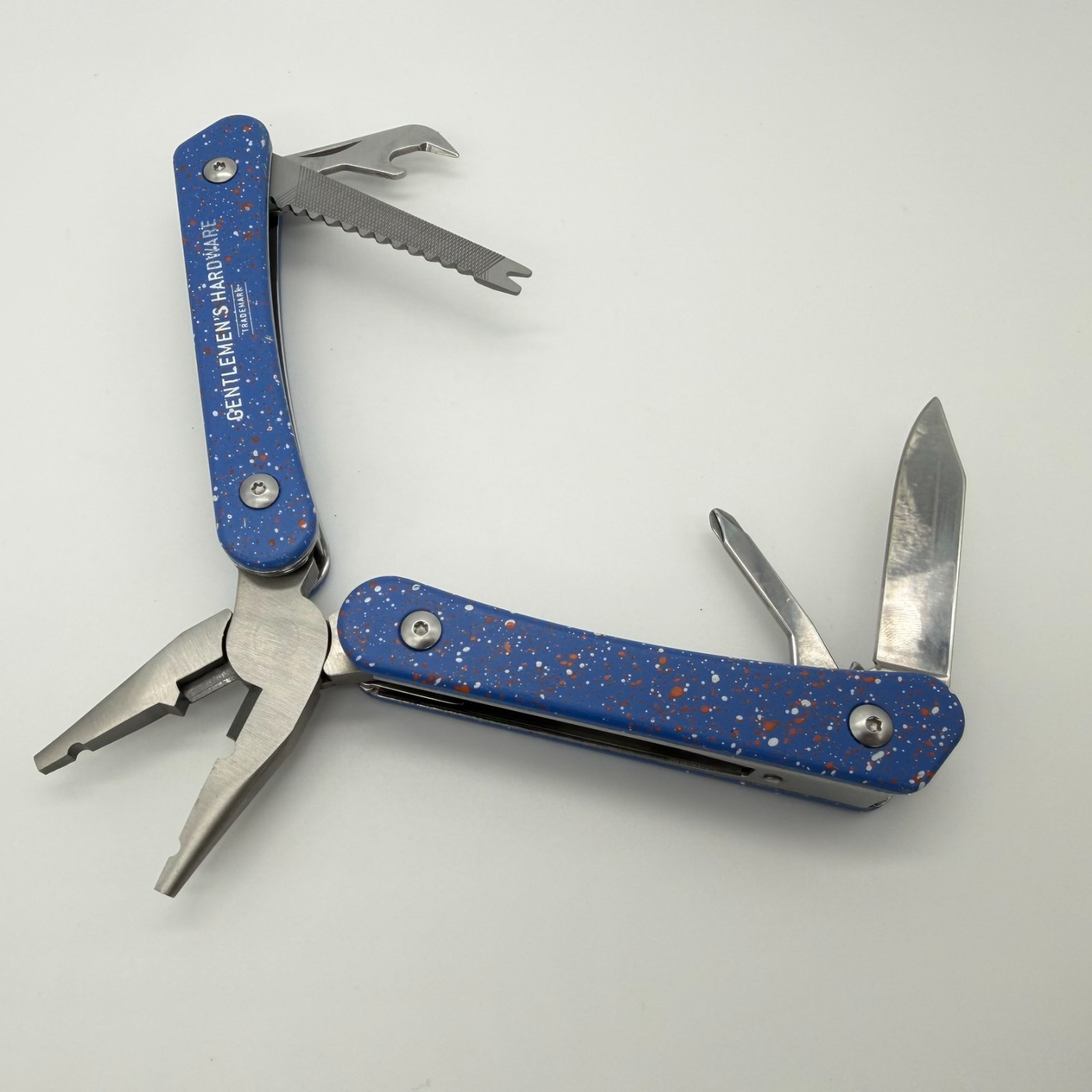 Gentlemen’s Hardware Wilderness Multi-Tool Blue Speckle 12-in-1 EDC Camping