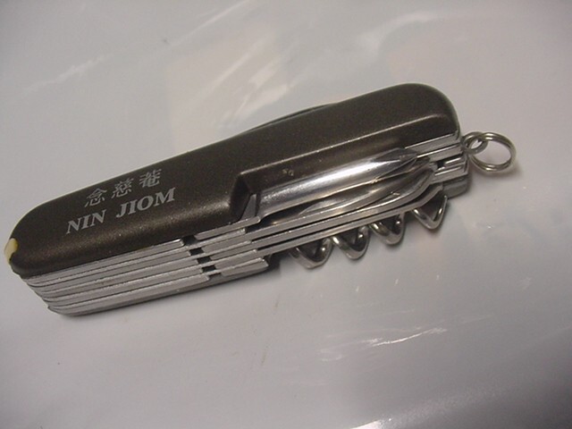 10-in-one pocket knife heavy duty stainless steel for all outdoor activity BLACK