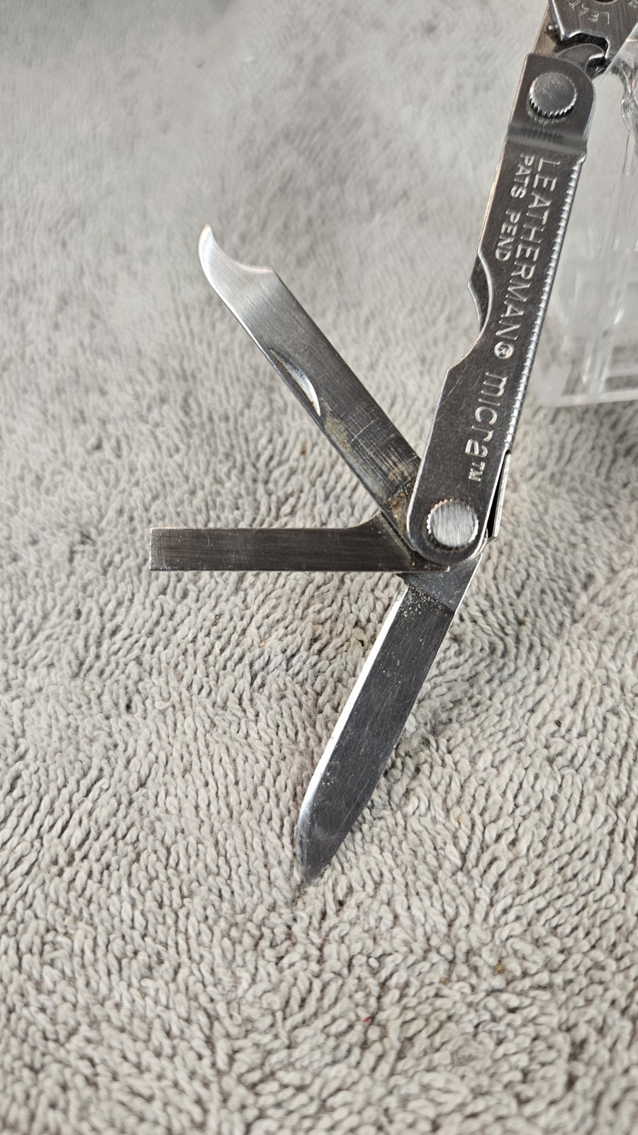 Leatherman Micra MultiTool Made In USA Scissors Knife Tweezers File Etc SEE PICS