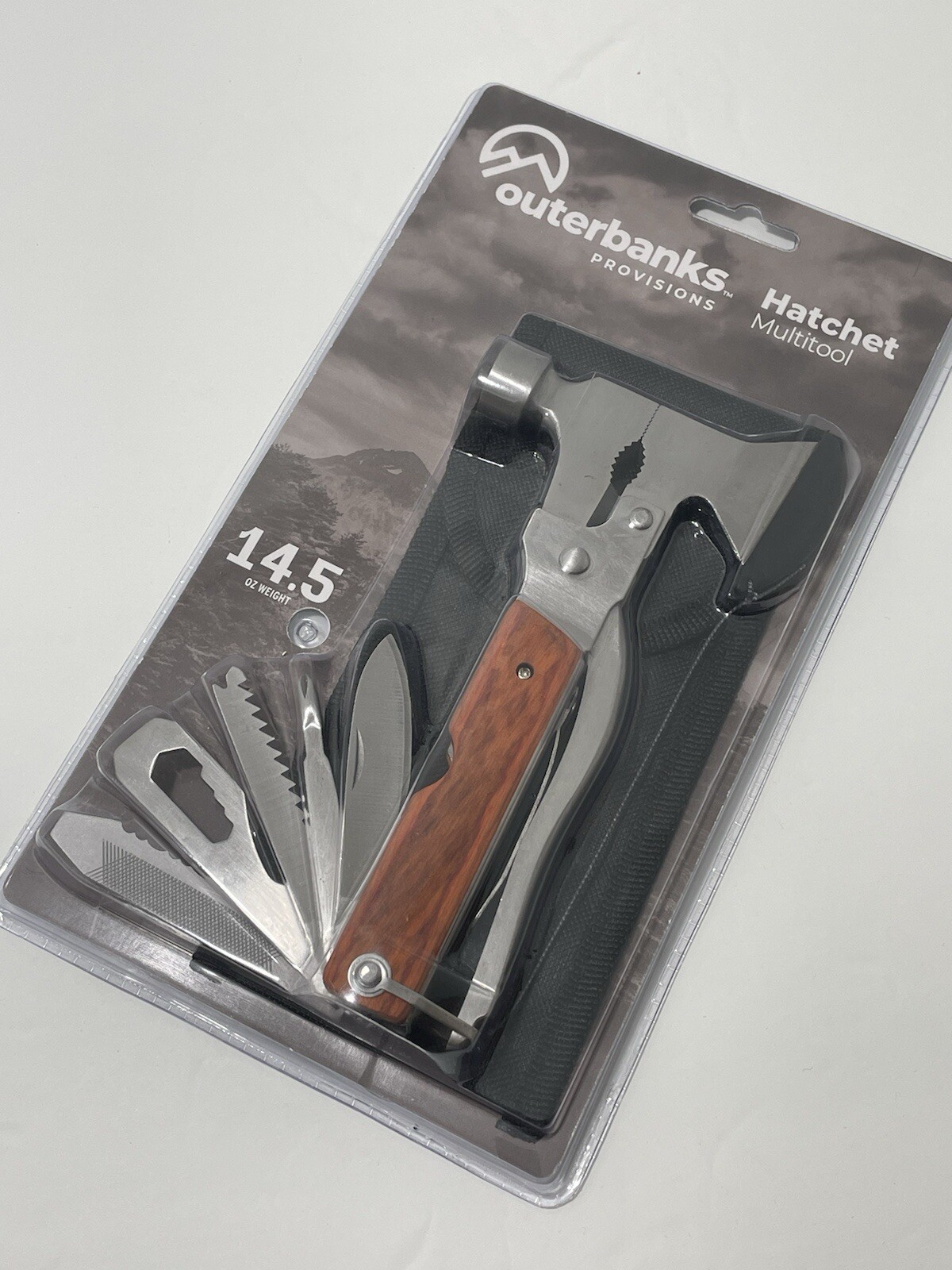 Outdoor Hunting Hatchet Multitool, 18-in-1 Survival Gear for Camping, Hiking