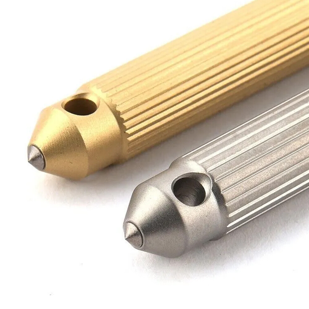 EDC Titanium Brass S2 steel Multi Tools Card Screwdriver Pocket Outdoor Keychain