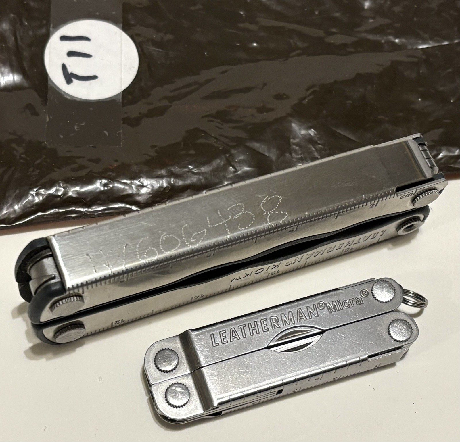 LEATHERMAN KICK MULTI TOOL AND MICRA MINI TOOL 2 PC LOT