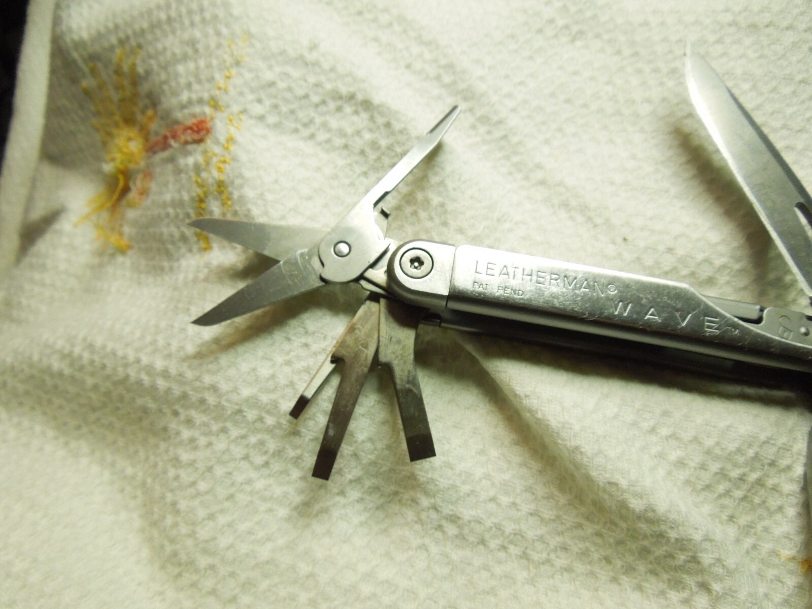 The Original Leatherman Wave Multi Tool USA 2001 PAT.PEND. UNIQUE INSCRIBED LOOK