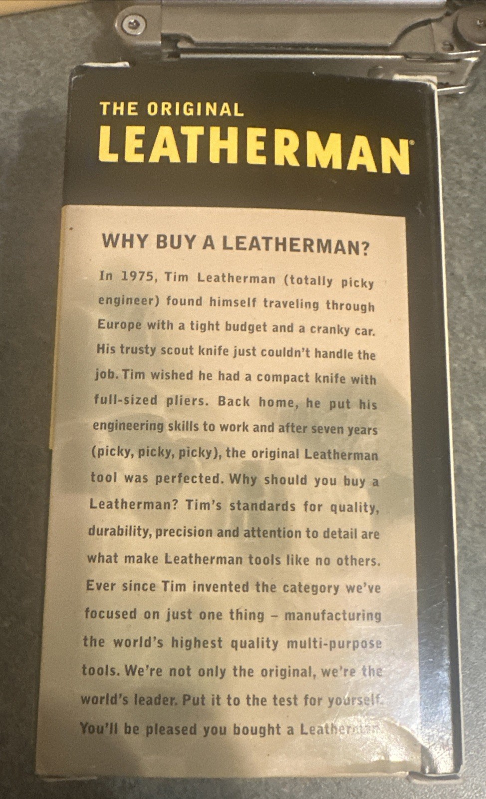 Vintage The Original Leatherman Wave Multi-Tool Nylon Sheath NOS Rare 2002