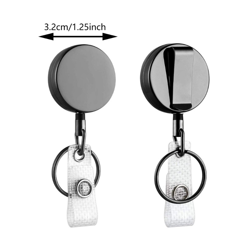 Carabiner Badge Holder Reel Retractable Keyring Heave Duty Badge Reels