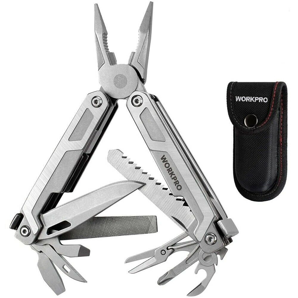 15-in-1/16-in-1/21-in-1 Multi-tool Pocket Knife Safety Locking and Sheath Steel