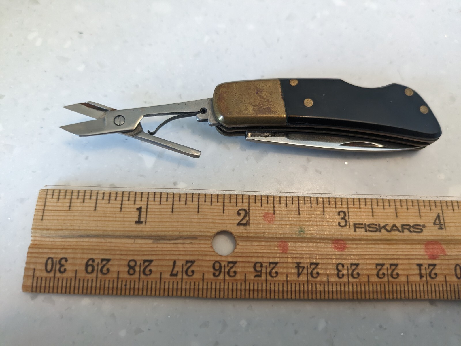 Precise Eagle Folding Pocket Knife Scissors Stainless Steel Made In Hong Kong