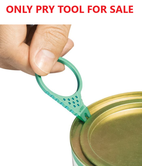 Kubey Pry Tool Green With Finger Ring Titanium Construction Durable Lightweight