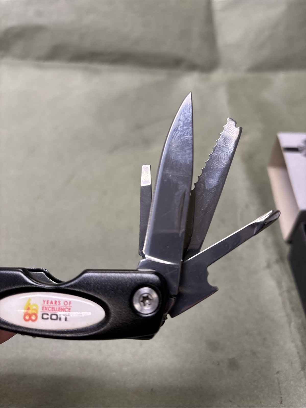 Coit Multi-Tool Set V2 Black Stainless Steel 11-in-1 Folding Tool with Box