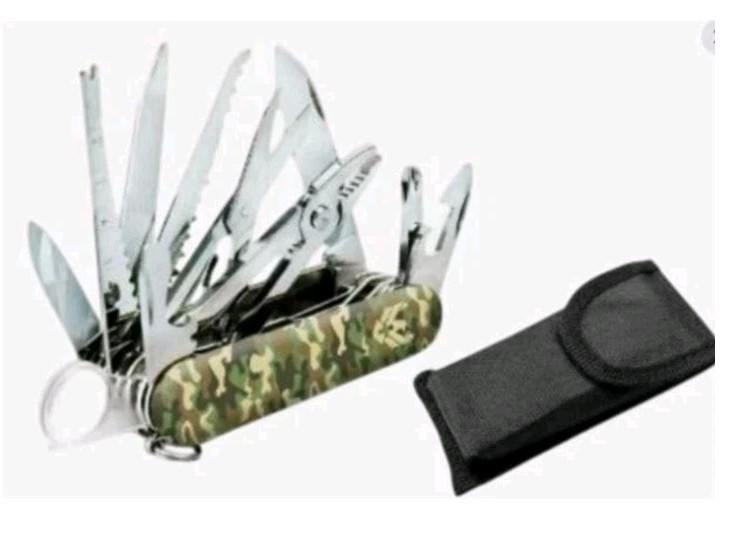 Camo Swiss Eagle 30-in-1 Classic Pocket Knife, Premium Multi Tool