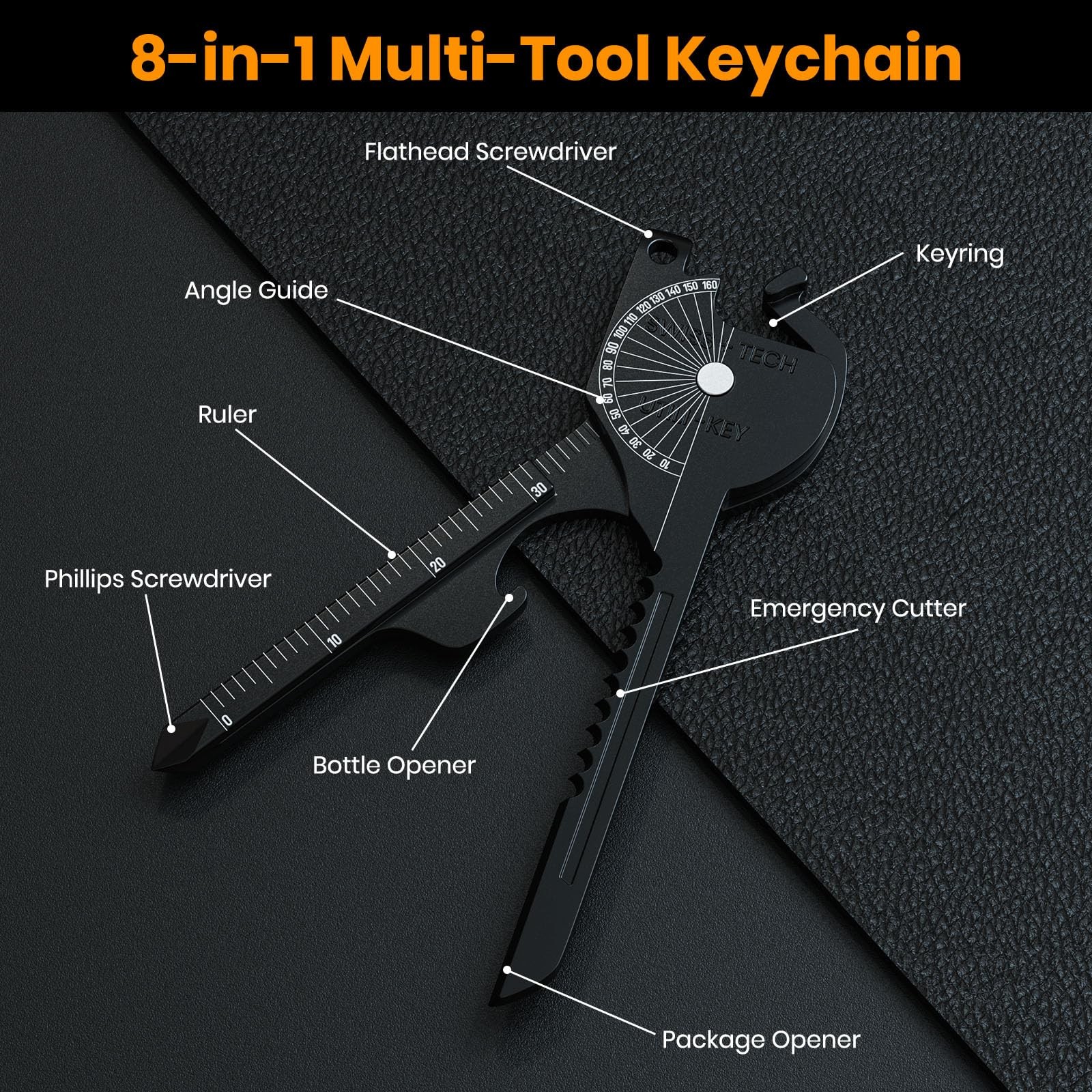 8-in-1 Screwdriver Tool Stocking Stuffer Gift for Men Dad Husband QTY 10 Pack