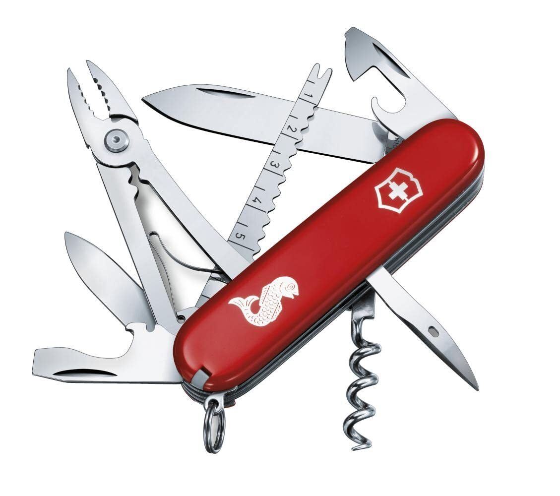 Victorinox Angler Red – Swiss Army Pocket Knife 91 mm – 18 ToolsNEW
