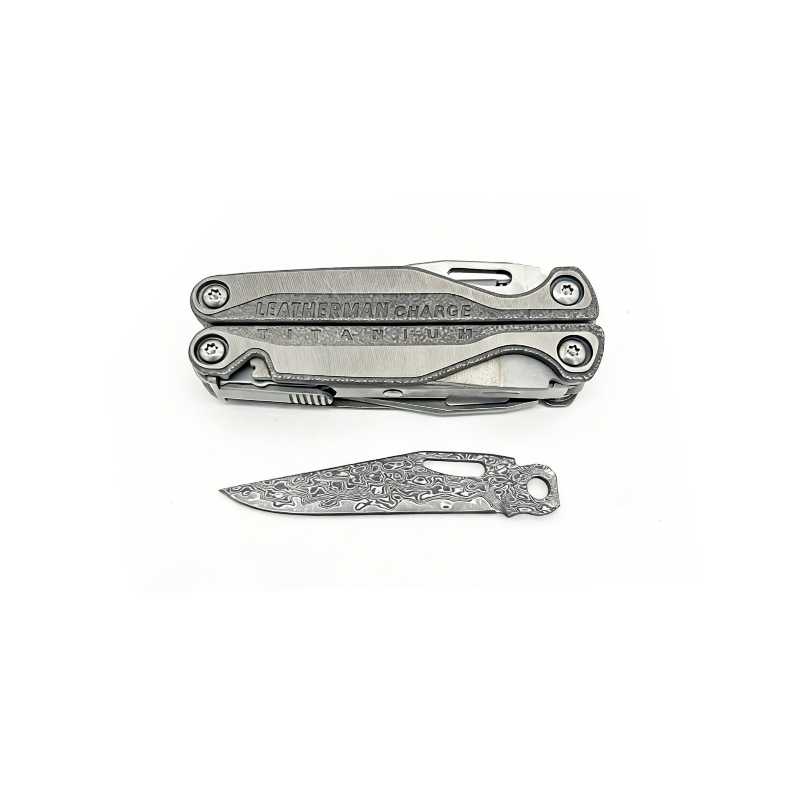 [USA STOCK] Leatherman Charge TTI/Wave VG10 Damascus Blade Tool-Free Upgrade