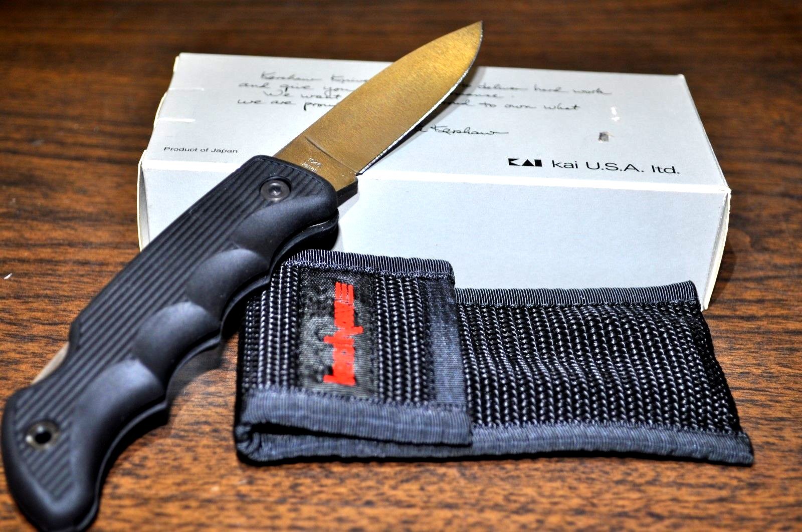 KERSHAW 1046 ELK SPRING LOCKBACK FOLDER PLAIN BLADE KNIFE MADE IN JAPAN