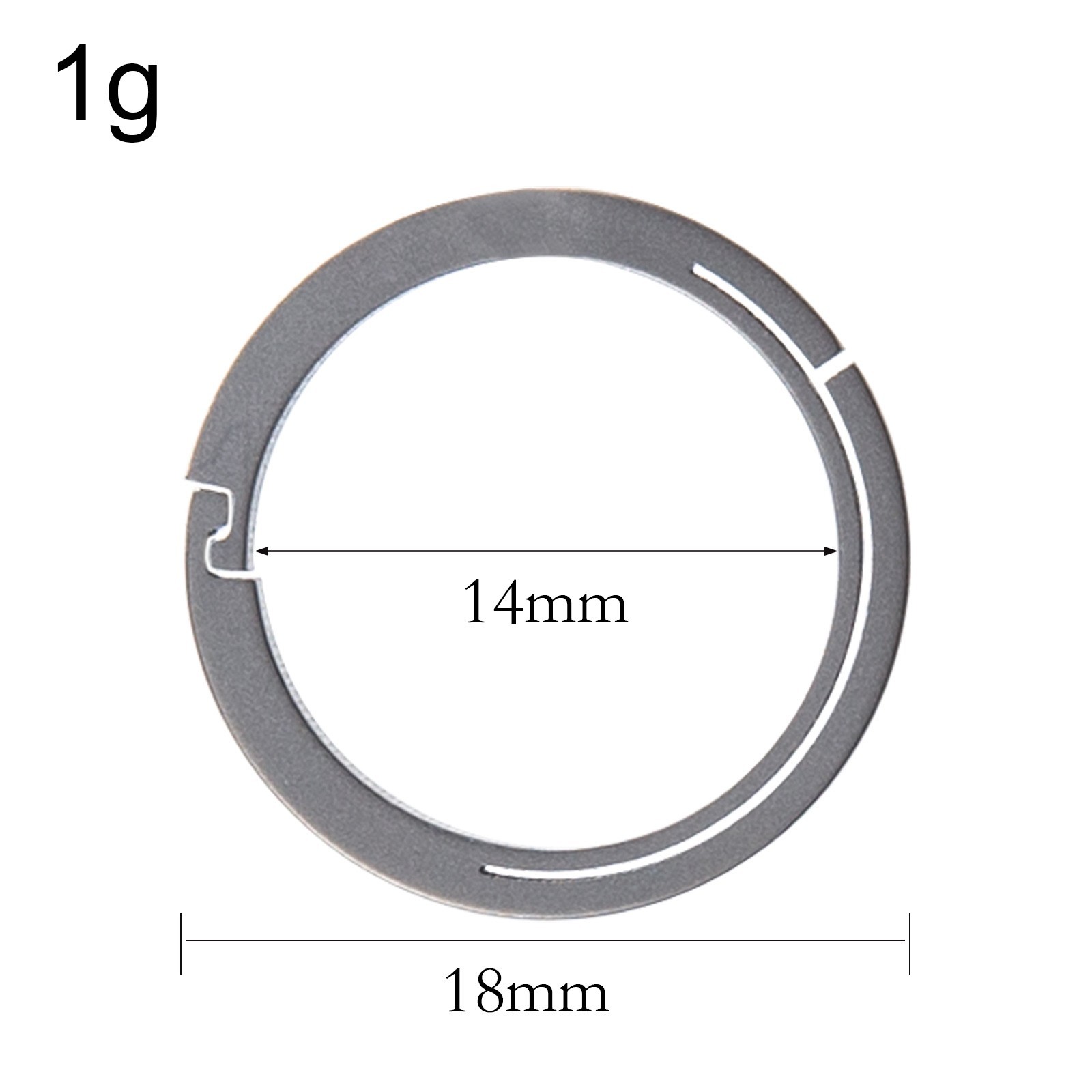 Key Ring Key Organizer Side Pushing Key Organizer Smooth Edge For Keychains
